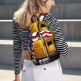 thumbnail image 5 of Disketp American Truck print Canvas Backpack Lightweight Travel Daypack Student Rucksack Laptop Backpack-Small, 5 of 5