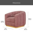 thumbnail image 4 of Better Homes & Gardens Lillian Accent Swivel Chair, Rose Boucle, 4 of 14
