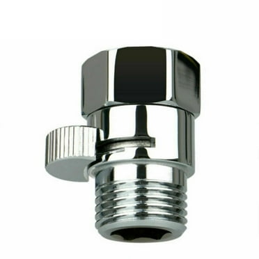 Bathroom Solid Brass Flow Control Shower Head Shut-Off Valve Water Saver Switch