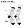 thumbnail image 2 of Fuzoiu White Birds Print Kids Socks For Boys Girls,Grip Crew Socks with Non Slip,Lightweight Stretch Crew Socks,Toddlers Crew Boot Socks, 2 of 5