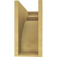 thumbnail image 4 of 7"W x 21"D x 14"H Classic Yorktown Rough Cedar Woodgrain TimberThane Corbel, Primed Tan, 4 of 6