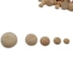 thumbnail image 2 of Accesorios de joyería 12-40 mm Madera de loto Color de madera Cuentas de madera de medio borde Bolas de semicírculo Cuentas de madera Cuentas sueltas de madera, 2 of 5
