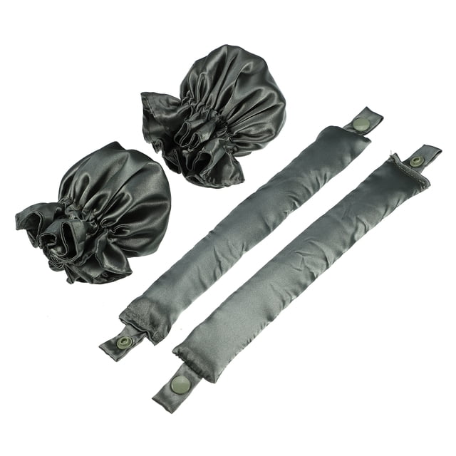 Juego de 4 rizadores de pelo Unique Bargains Sin Calor Verde Oscuro