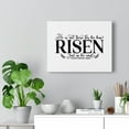 thumbnail image 2 of Scripture Walls Matthew 28:6 Risen Just As He Said Bible Verse Canvas Christian Wall Art Ready to Hang Unframed, 2 of 16