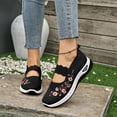 thumbnail image 2 of YOUYEDIAN Orthopedic Casual Shoes for Women Arch Support Tennis Shoes Breathable Non Slip Slip on Business Casual Shoes Mesh Stretch Soft 2026 New Foam Shoes (Black), 2 of 8