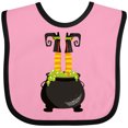 thumbnail image 3 of Inktastic Halloween, Witch Cauldron, Witch Legs, Potion Boys or Girls Baby Bib, 3 of 4