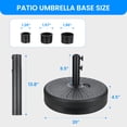 thumbnail image 3 of Soporte para sombrilla de patio Simple Deluxe de 20 pulgadas, negro, 3 of 7