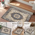 thumbnail image 5 of 2x3 Ft Entryway Area Rug, Vintage Boho Kitchen Rug Runner Washable Floor Mat, Rustic Southwestern Geometric Ethnic Non Slip Indoor Door Mat Throw Carpet for Bathroom Living Room Bedroom, 5 of 8
