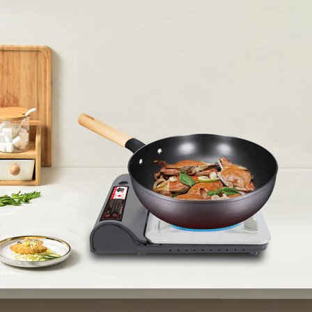 Portable Butane Camping Stove, 3500W High Power with 60 Flame Outlets, Includes Carrying Case for Outdoor Picnics and Grilling