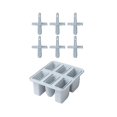 thumbnail image 1 of Molde de paleta de silicona de 6 orificios para helado de dibujos animados para el hogar (14,2*12,3*6,1 cm, azul) Afortunado Sencillez, 1 of 2