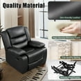 thumbnail image 7 of TrumanPick Manual Recliner Chair for Adults, Lazy Boy Rocker Recliner Overstuffed Glider Recline Sofa Chair for Living Room,Black, 7 of 7