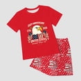 thumbnail image 5 of mgoYE 250th Anniversary USA Outfit Set Girls Boys Girls Boys American Flag 250th Anniversary Commemorative Outfit Set, Crew Neck Loose Fit Daily Shorts Set(Red,5-6 Years), 5 of 7