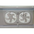 thumbnail image 6 of Comfort Zone 9 in. Twin Window Fan, 2 Speeds, Rotating Heads, Bug Screen, 6 of 7