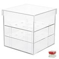 thumbnail image 2 of SHISUYAN Acrylic Flower Cube Vase 9-hole Acrylic Flower Box Clear Eternal Flower Square Box, 2 of 8