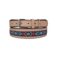 thumbnail image 2 of Leather Dog Collar Extra Small Size Western Style Heavy Duty Hand Tooled Adjustable Beaded and Padded Soft for Puppies and Big Dogs 10IS012-XS, 2 of 6