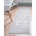 thumbnail image 2 of Unique Loom Boston Bohemian Geometric Area Rug 2' x 8' Runner Ivory/Gray, 2 of 2