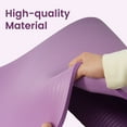 thumbnail image 3 of Fitvids 1/2-Inch Thick High Density Exercise Yoga Mat with Carrying Strap, Taro Purple, 3 of 7