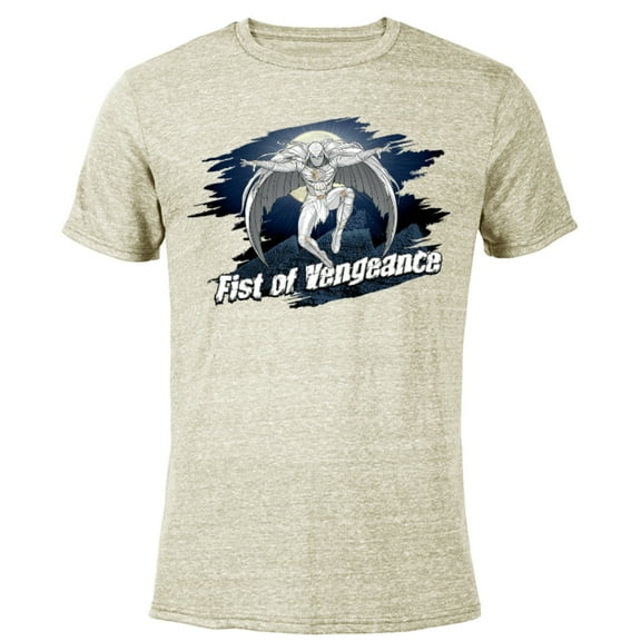 Marvel Moon Knight Fist of Vengeance - Short Sleeve Blended T-Shirt for Adults - Customized-Yellow