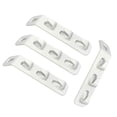 thumbnail image 1 of Billuyoard 4 perchas blancas con lado liso y suficiente resistencia, prácticas y duraderas, ahorran espacio Accesorios de baño, 1 of 6