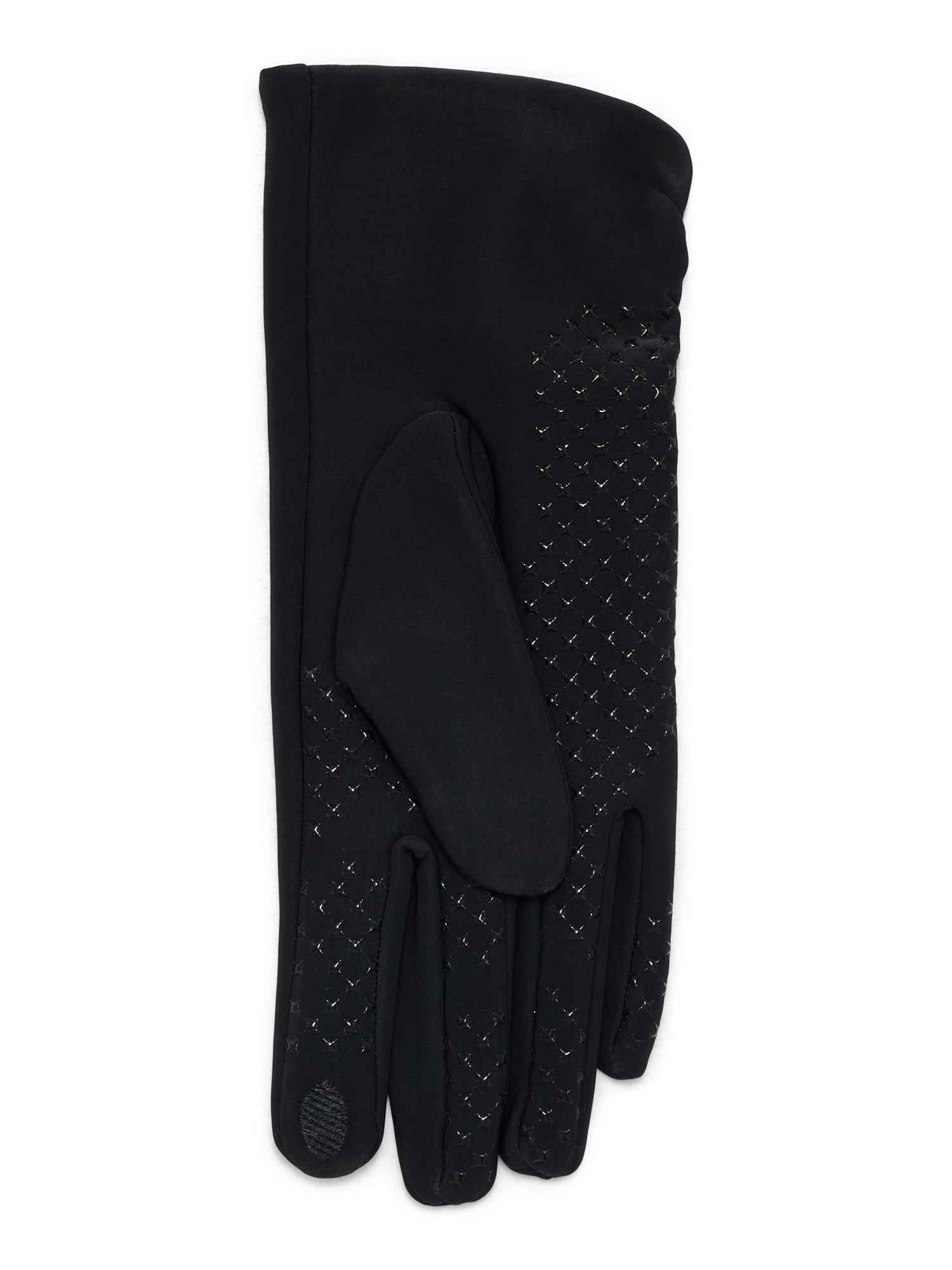 Time and Tru Women's Ruched Driving Gloves, Black Soot, One Size
