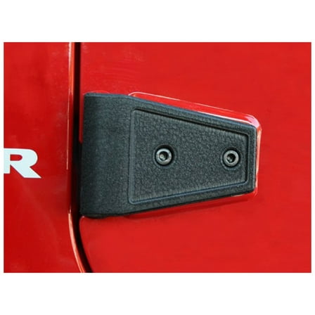 Rugged Ridge by RealTruck Door Hinge Cover Kit for Wrangler JK | Textured Black | 11202.04 | Compatible with 2007-2018 Jeep Wrangler JK