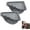 Grey_2Pcs, variant on Magnetic Corner Sink Strainer Triangular with Spout No Drill Mount for Kitchen Food Scraps SpongeGray