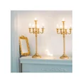thumbnail image 6 of 1 Pcs Tall 5 Arm Gold Candelabra Centerpiece For Table, 24.8'' Metal Candelabra Candle Holder, Retro Candelabra Table Centerpieces For Party, Events, Home, Wedding Decor,Halloween And Decorations, 6 of 9