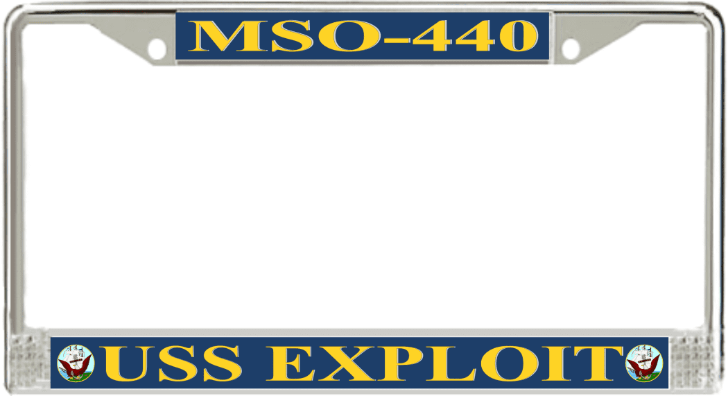 USS Exploit MSO-440 License Plate Frame - Walmart.com