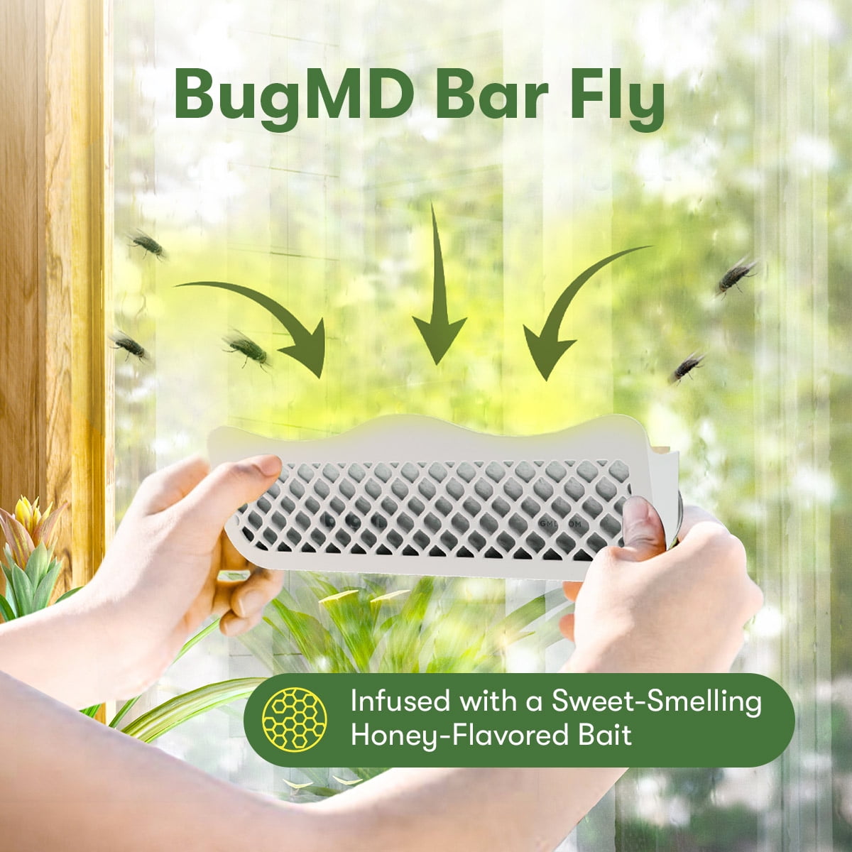 BUGMD Barfly - Window Fly Traps (2 Pack) - Window Fly Paper, Fly Trap Indoor,  Window Fly Strips, Window Fly Tape, Indoor Fly Trap for Home, Fly Catcher  Indoor, Indoor Fly Control
