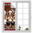 thumbnail image 2 of Red Chef Window Privacy Film, Kitchen Gourmet Black Plaid Vintage Static Cling UV Sun Blocking Tint Film Heat Control Windows Films for Bedroom Bathroom, Window Stickers 23.6"x59", 2 of 8