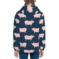 thumbnail image 6 of Picia Pig 1 for Boys Fashion Full-zip Hoodies & Sweatshirts with Kangaroo Pocket,Zip-up Hooded Sweatshirt for Kid, Moisture Wicking & Breathable-Small, 6 of 6