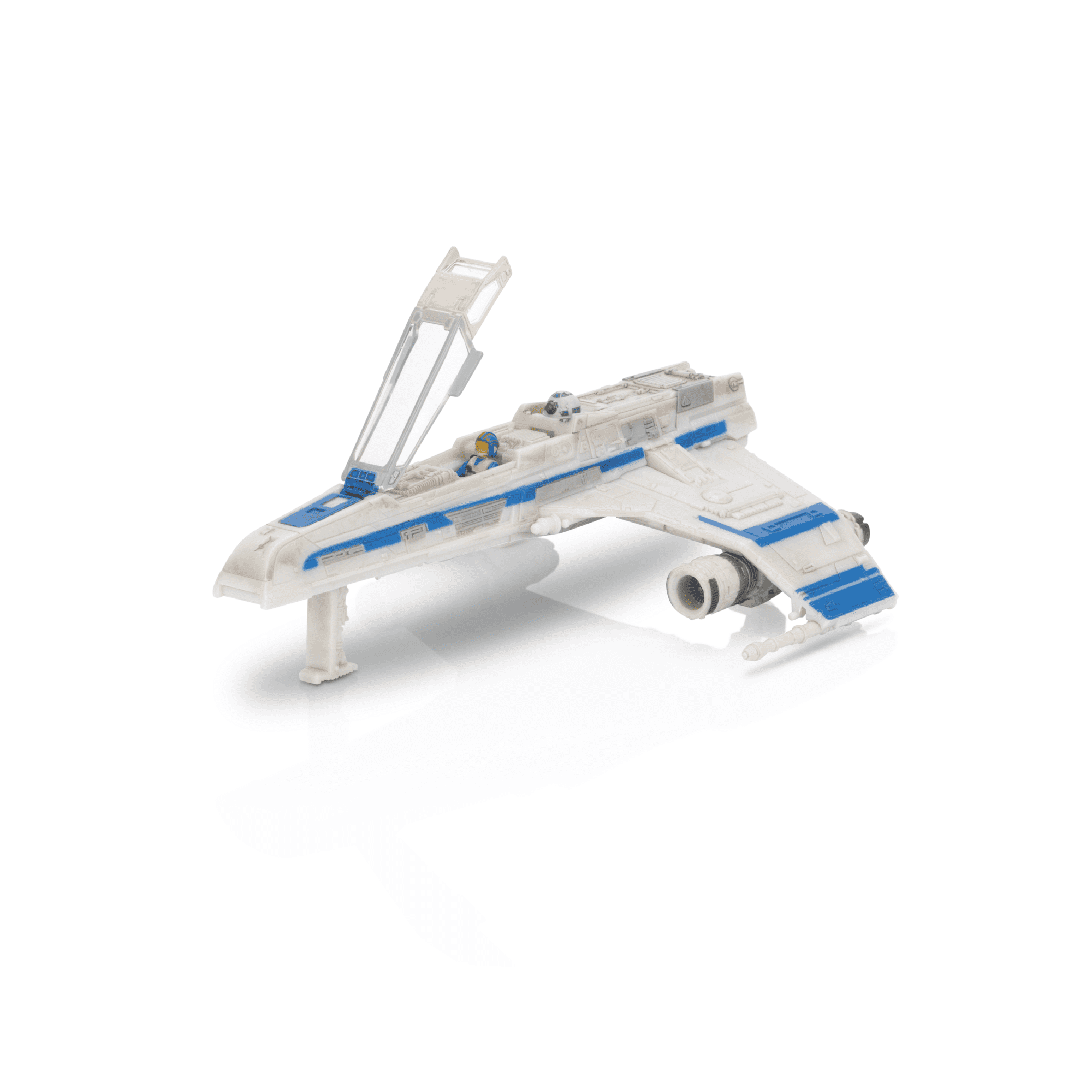 STAR WARS Micro Galaxy Squadron Lt. Callahan’s E-wing - 5 inch Vehicle with Two 1 inch Micro Figure Accessories