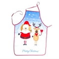 thumbnail image 3 of FOCUSNORM Unisex Christmas Apron Cute Santa Claus Christmas Tree Print Aprons, 3 of 5