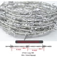 thumbnail image 2 of Barbed Wire 25 Ft, 4 Point Barbed Wire Fence, Hot-Dip Galvanized Barb Wire Roll, 18 Gauge Strong and Flexible Wire for Crafts Baseball Ball and Yard Garden, 2 of 9