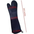 thumbnail image 2 of Mitaines de Four en Silicone Extra Longues, Robustes, Qualité Commerciale, Mitaines de Four Résistantes à la Chaleur, Gants de BBQ avec Doublure en Coton Matelassé, Lot de 2, 2 of 7