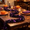 thumbnail image 5 of 9.2Ft Halloween Tinsel Garland with Bat Cutouts, Spooky Metallic Tinsel Vine for Fireplace Mantel, Stair Railing, Wall Backdrop, Haunted House, Indoor Outdoor Halloween Party Home Decor Decorations, 5 of 7
