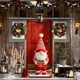 thumbnail image 5 of LSLJS Christmas Door Cover Large Merry Christmas Santa Snowy Winter House Background Xmas Tree Christmas Door Decorations for Year Holiday Indoor Outdoor, Christmas Decoration, 5 of 5