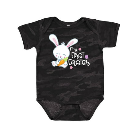 

Inktastic My 1st Easter with Cute Bunny and Carrot Gift Baby Boy or Baby Girl Bodysuit