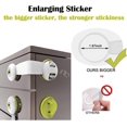 thumbnail image 3 of [10 Pack] Child Safety Locks - No Tools Or Drilling Required - For Kitchen Cabinets, Drawers, Appliances, Cupboards, Kitchen, Fridge And Oven, Trash C, 3 of 5