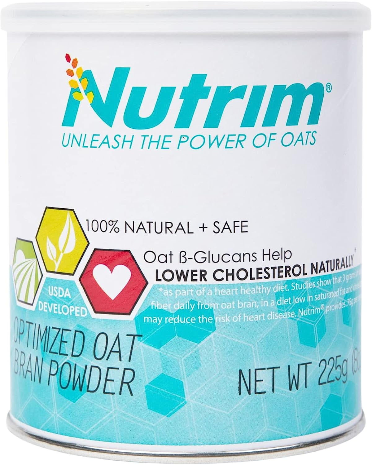 Nutrim Oat Bran Powder with 750mg Beta Glucan per Serving EasyMix Soluble Fiber for