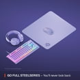 thumbnail image 3 of SteelSeries QcK Large Gaming Mouse Pad — Lavender— Non-Slip Silicone Rubber Base — Peak Tracking and Stability  — 490 mm x 420 mm, 3 of 7