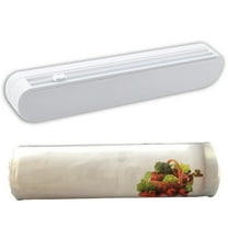 Plastic Wrap Dispenser with Cutter, Food Wrap Dispenser with Suction Cups
