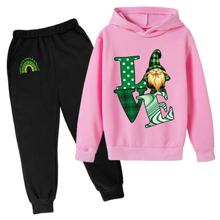 

JHLZHS Baby Christmas Outfit Kids Hoodie Sweatshirt and Sweatpants Irish Festival Pullover Hoodie Set Tracksuit 2 Piece Outfits Baby Boy Outfits Winter Newborn Clothes for Boys