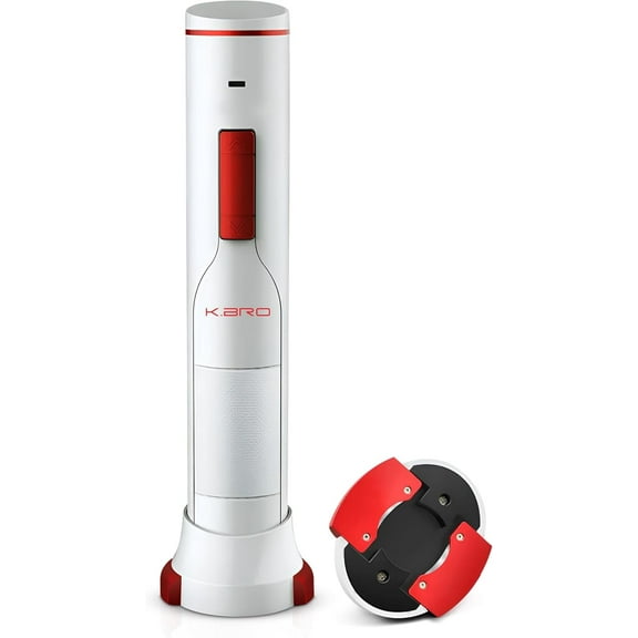 PREMIUM Rechargeable Electric Wine Opener | Electric Corkscrew Wine Bottle Opener With Foil Cutter | Gift for Wine Lovers (white)