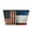 Gold, variant on United States Russian Flag Purse Organizer Handbags Totes Leather Zipper Printing Bag For Women Travel Toiletry Bag