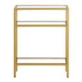 thumbnail image 2 of Evelyn&Zoe Sivil 22" Wide Rectangular Console Table, Brass, 2 of 8