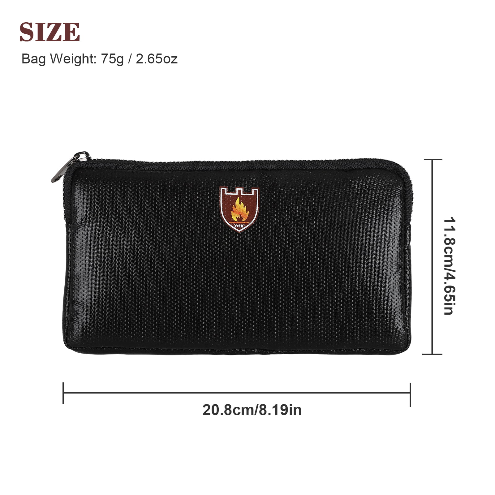 TSV Fireproof Money Document Bag 8.2 x 4.7 Inches photo 7