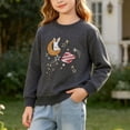 thumbnail image 2 of HVOBTTY Fall/Winter Toddler Boys Girls Sweatshirt Print Long Sleeve Crew Neck Pullover Cotton Casual Sport Daily Tops, Size 1-7 Years, 2 of 5