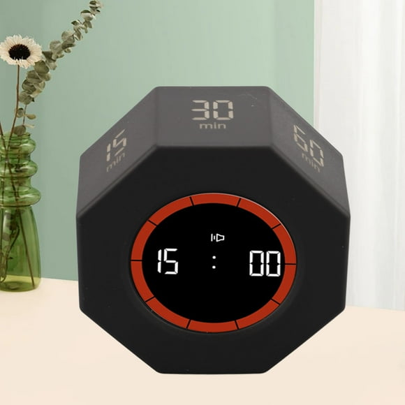 Rotation Timer, Desk Productivity Cube Timer with Stopwatch Feature, Elegant Pomodoro Timer, 7 G Sensing Modes, USB C Charging, Visual Timer for Kitchen, Office, or Desk
