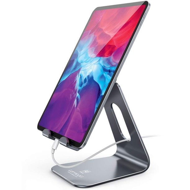 Soporte para tableta Lamicall, multiángulo, ajustable, gris para 4-13 pulgadas